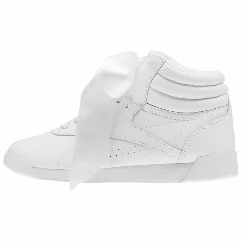 Reebok Freestyle Hi Satin Bow Tenisky Damske - Biele KN2954VR